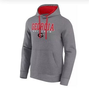 NEW Logo Athletic Men's Georgia Bulldogs Grey/Red Hoodie Sz: M